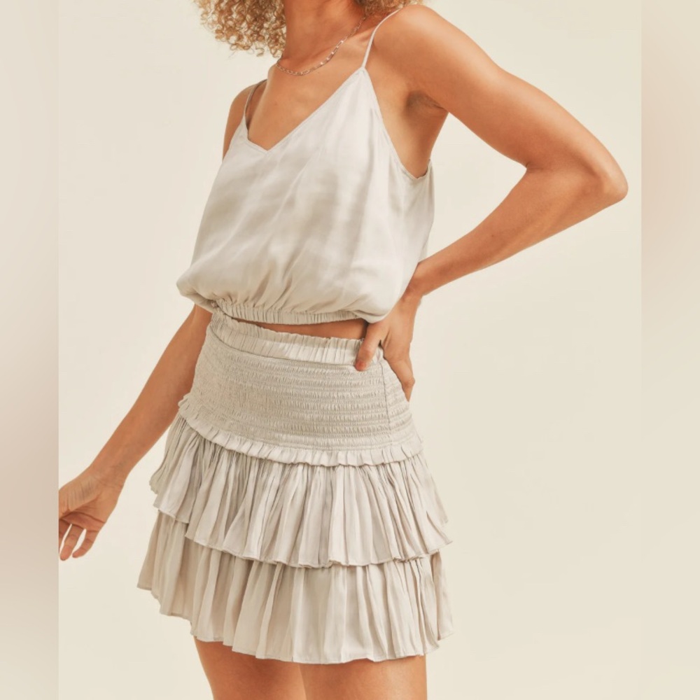 Reset Silky Amore Top in Stone